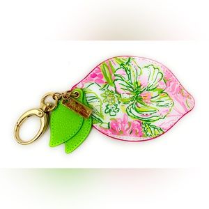 Lilly Pulitzer GWP Lemon Key Chain / Bag Tag